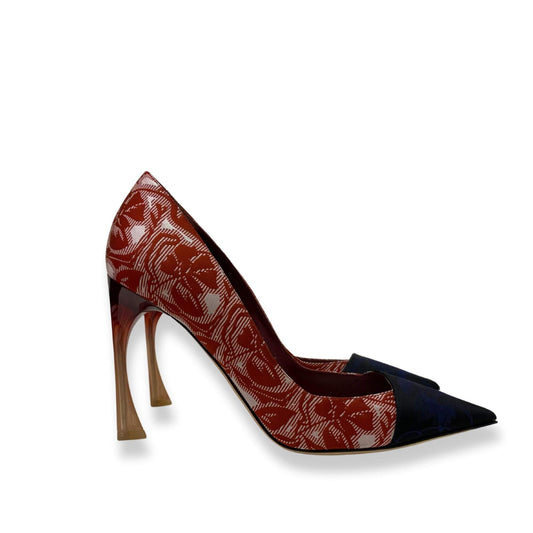 STILLETTOS DE LONA ROJA DE CHRISTIAN DIOR