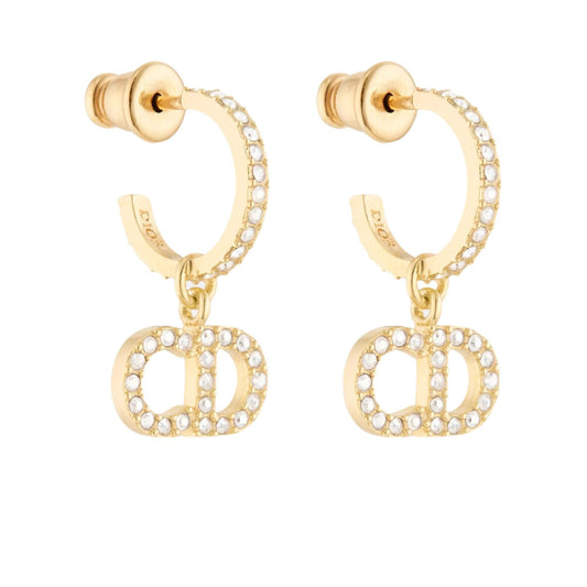 DIOR CLAIR D LUNE HOOP EARRINGS