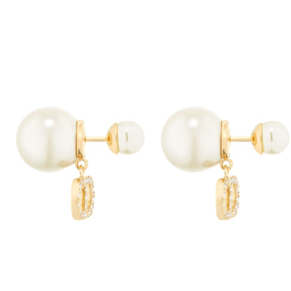 PENDIENTES DIOR TRIBALES BLANCOS