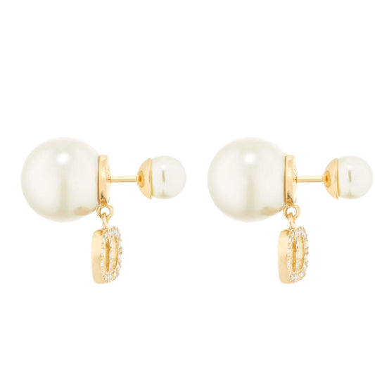 DIOR WHITE TRIBALES EARRINGS