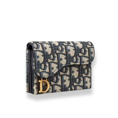 Cartera con solapa y cinco ranuras DIOR SADDLE