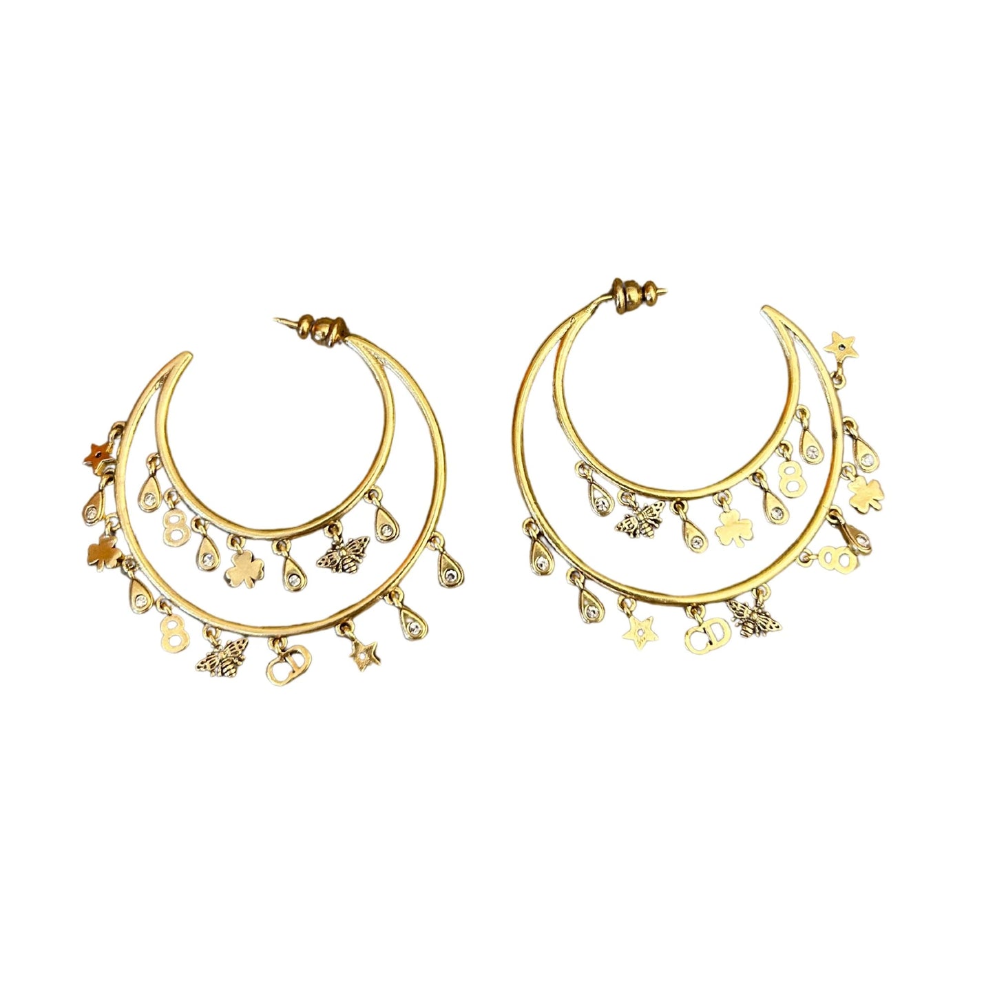 DIOR GOLD EARRINGS