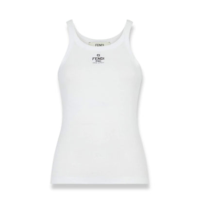 Fendi WHITE TANK-TOP