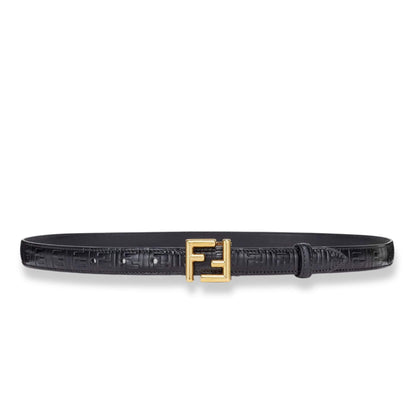 Cinturón negro FF de Fendi