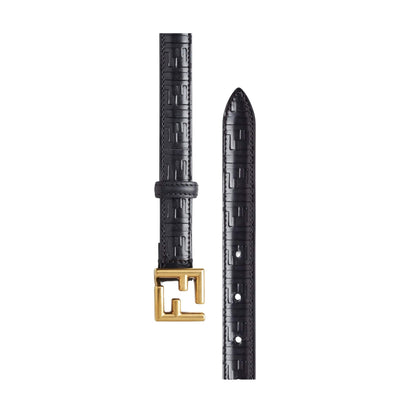 Cinturón negro FF de Fendi