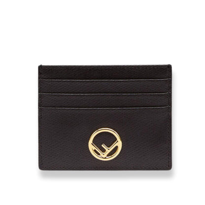 Cartera plana negra Fendi