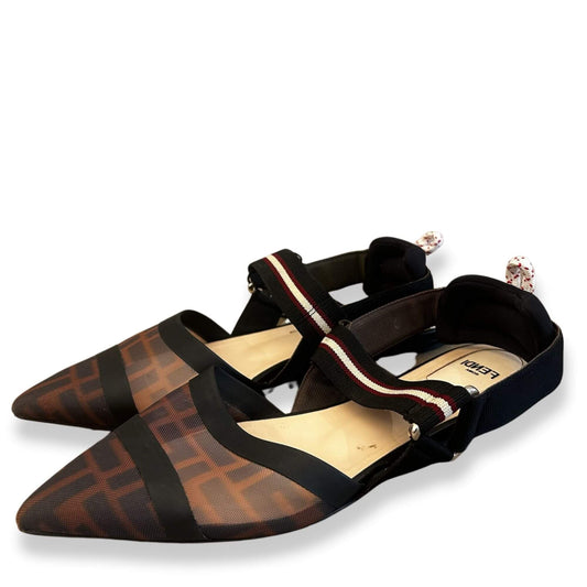 Fendi FF MESH BALLERINA FLATS