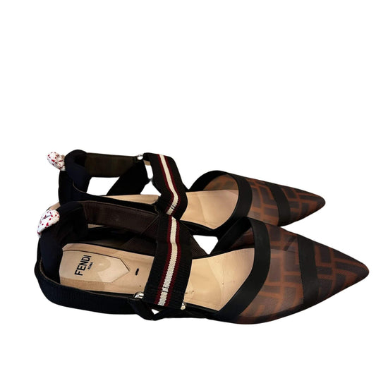 Fendi FF MESH BALLERINA FLATS
