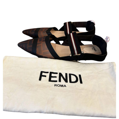 Fendi FF MESH BALLERINA FLATS