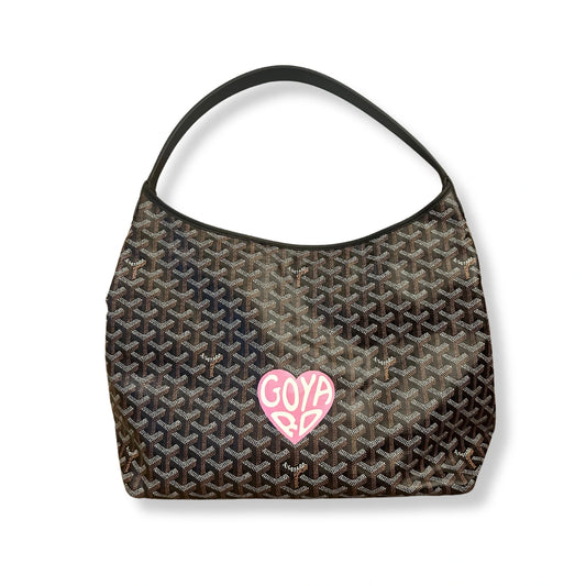 GOYARD SAC HOBO BOHEME BLACK PINK HEART