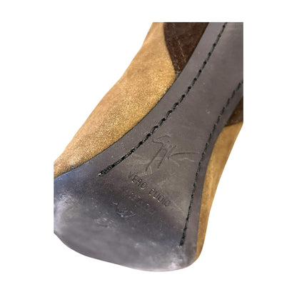 GIUSEPPE ZANOTTI BOTAS DE TACONES ABIERTAS CON FLECOS Y CORDONES