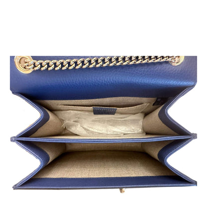 GUCCI BLUE INTERLOCKING G SHOULDER BAG