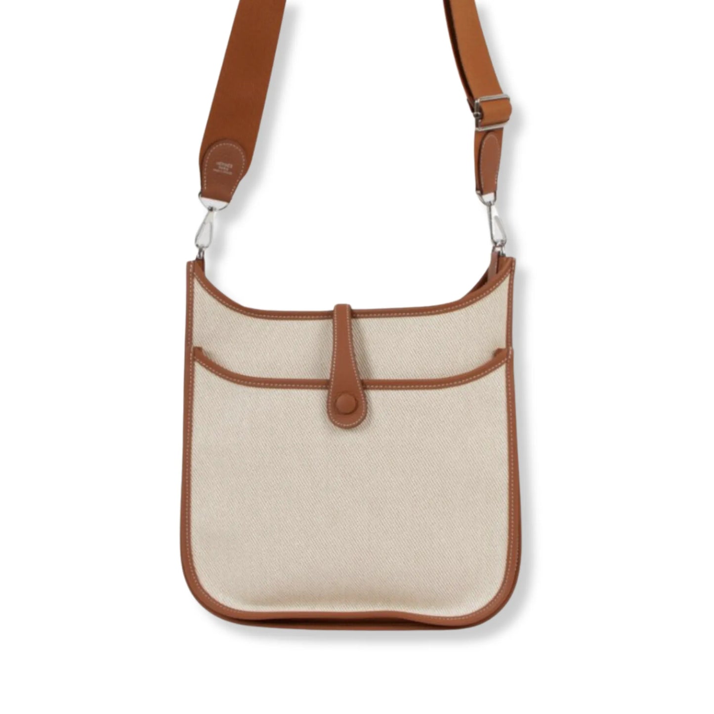 HERMÈS EVELYNE III 29 TOILE ECRU-BEIGE GOLD CANVAS