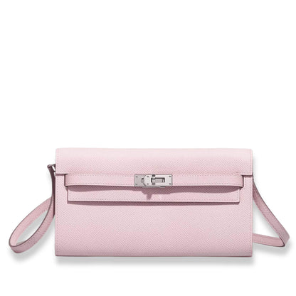 HERMÈS KELLY TO GO MAUVE PÂLE EPSOM LEATHER BAG