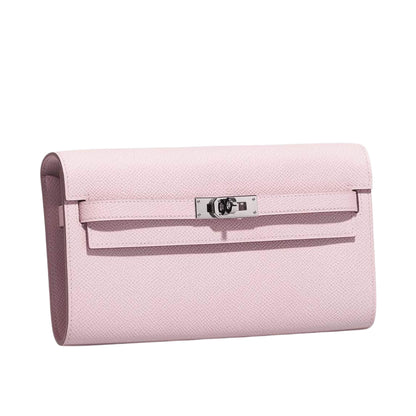 HERMÈS KELLY TO GO MAUVE PÂLE EPSOM LEATHER BAG