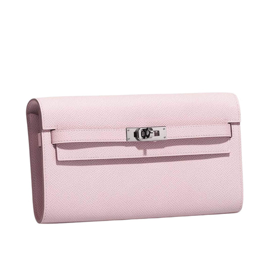 HERMÈS KELLY TO GO MAUVE PÂLE EPSOM LEATHER BAG