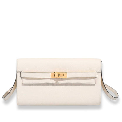 HERMÈS KELLY TO GO NATA & SÉSAME EPSOM LEATHER BAG
