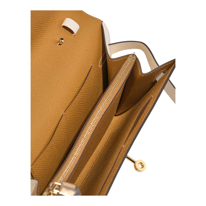 HERMÈS KELLY TO GO NATA & SÉSAME EPSOM LEATHER BAG