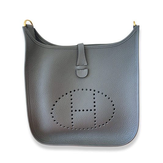 HERMÈS EVELYNE 29 GREY MEYER CLEMENCE BAG