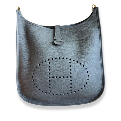 HERMÈS EVELYNE 29 GREY MEYER CLEMENCE BAG
