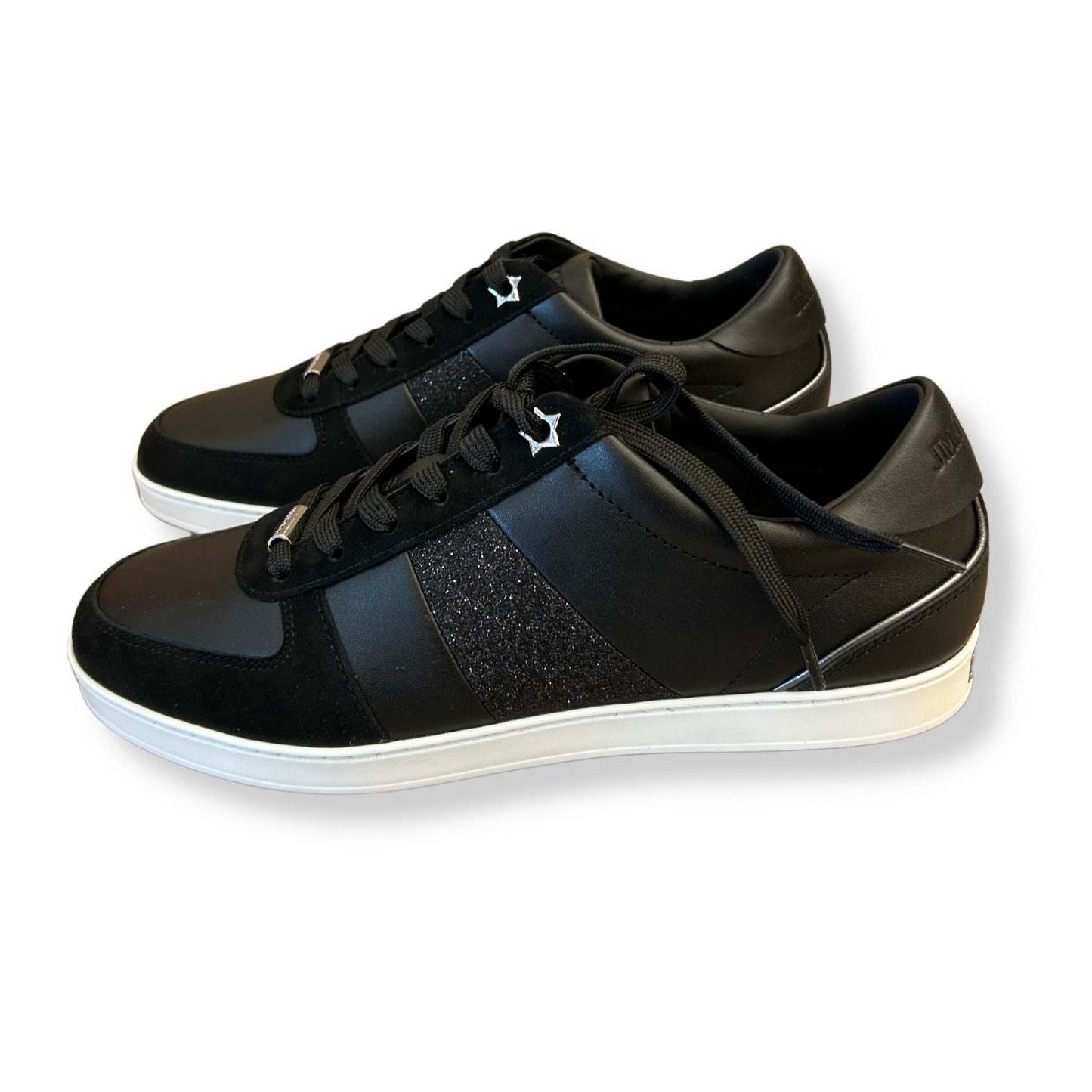 JIMMY CHOO SNEAKERS BLACK/FINE GLITTER