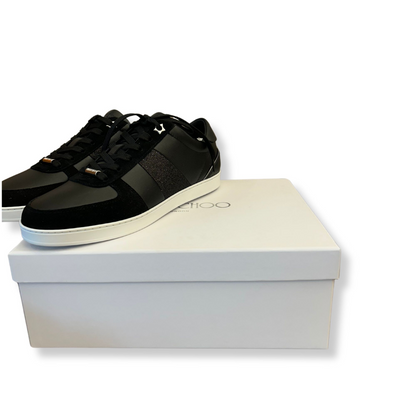 JIMMY CHOO BLACK GLITTER SNEAKERS