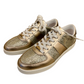 JIMMY CHOO CHAMPAGNE GLITTER TRAINERS