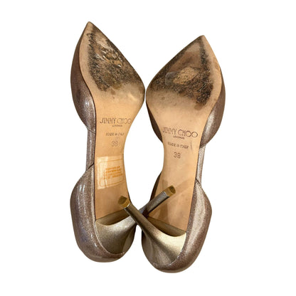JIMMY CHOO GLITTER STILETTOS HEELS