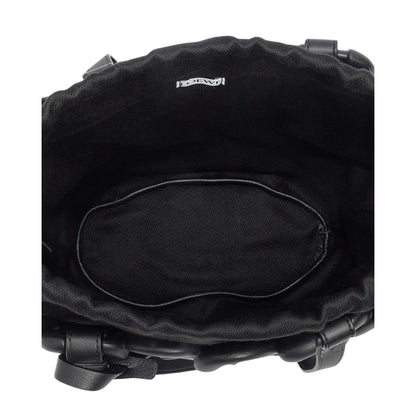 LOEWE BLACK ANAGRAM INFLATED BASKET BAG