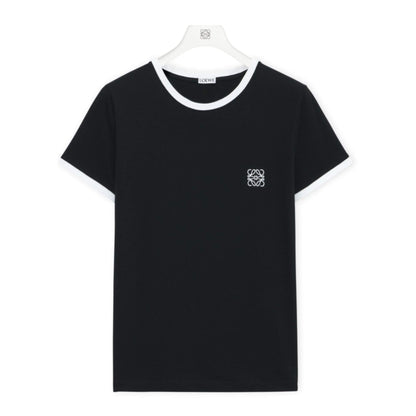 CAMISETA DE ALGODÓN LOEWE NEGRA SLIM FIT