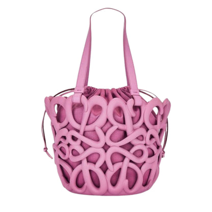 LOEWE PURPLE ANAGRAM INFLATED BASKET BAG