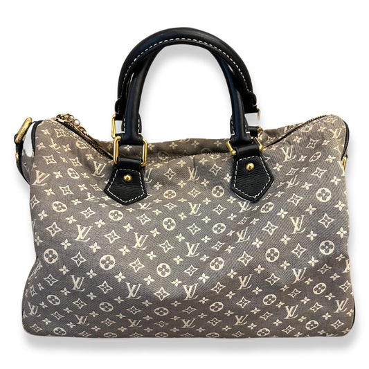 LOUIS VUITTON GREY DENIM SPEEDY BAG