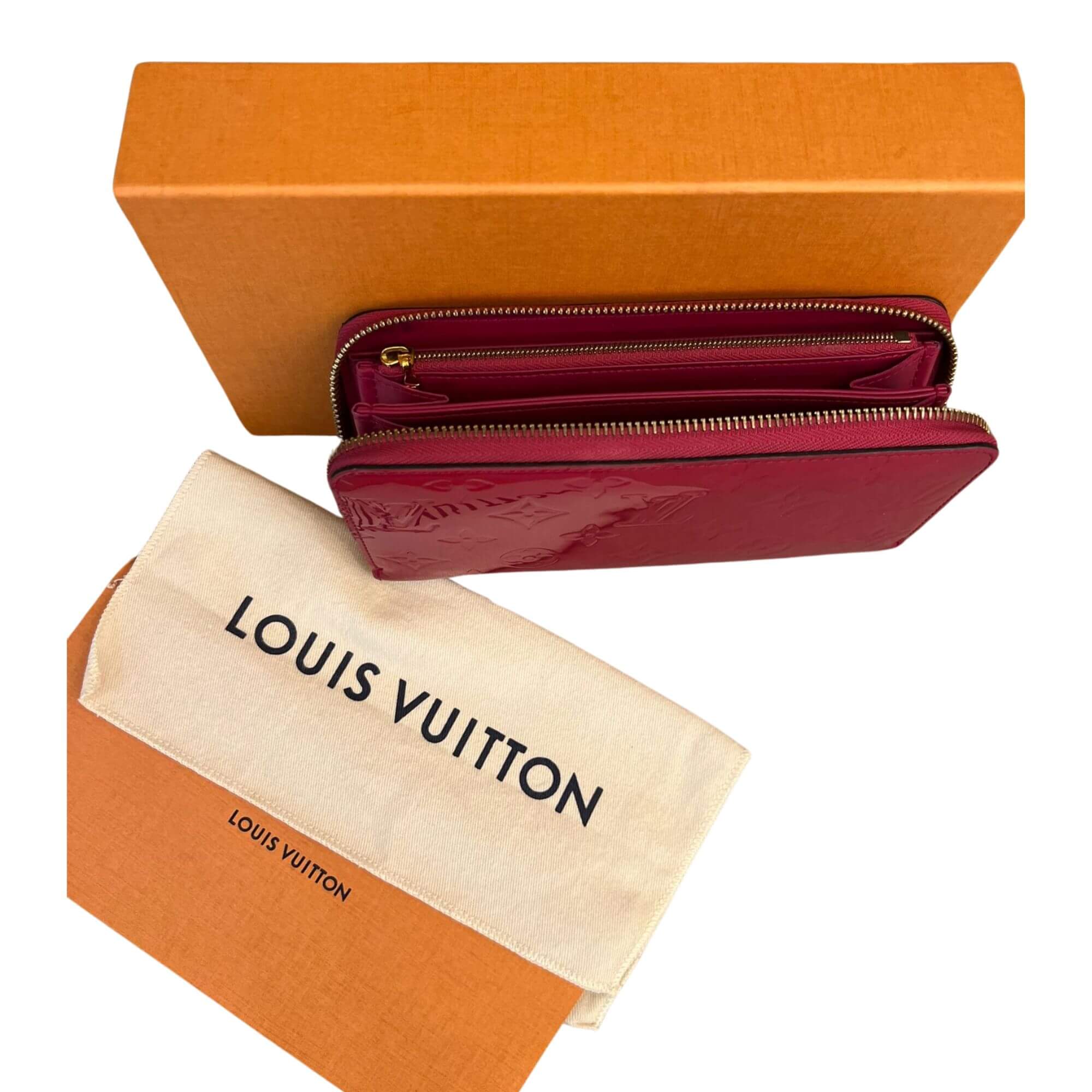 LOUIS VUITTON Red sold Vernis vintage Wallet