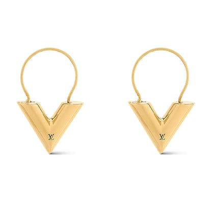 LOUIS VUITTON ESSENTIAL V HOOP EARRINGS – EYE LUXURY CONCIERGE