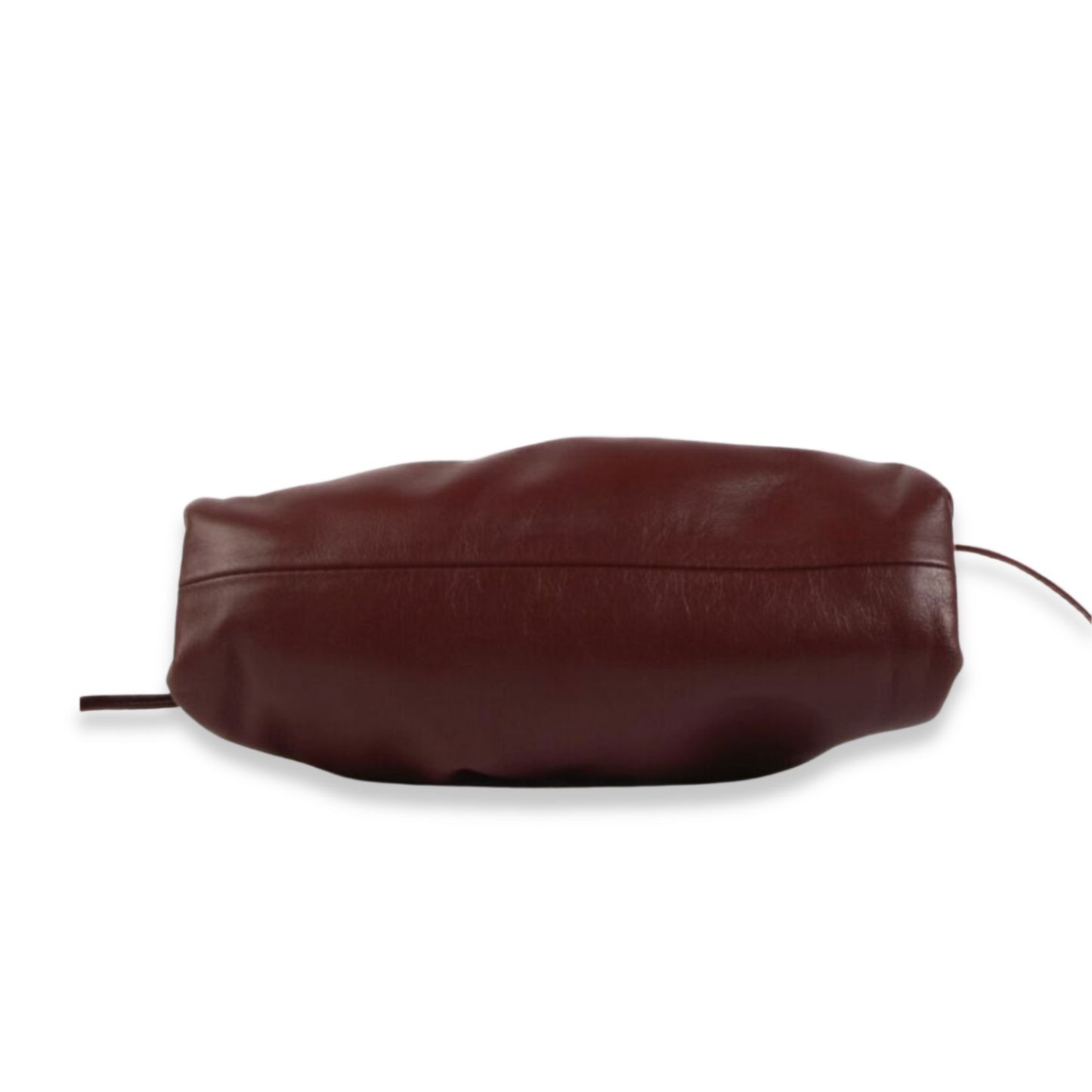 BOTTEGA VENETA BURGUNDY MINI POUCH CROSSBODY BAG