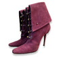 MANOLO BLAHNIK FUCHSIA BOOTS