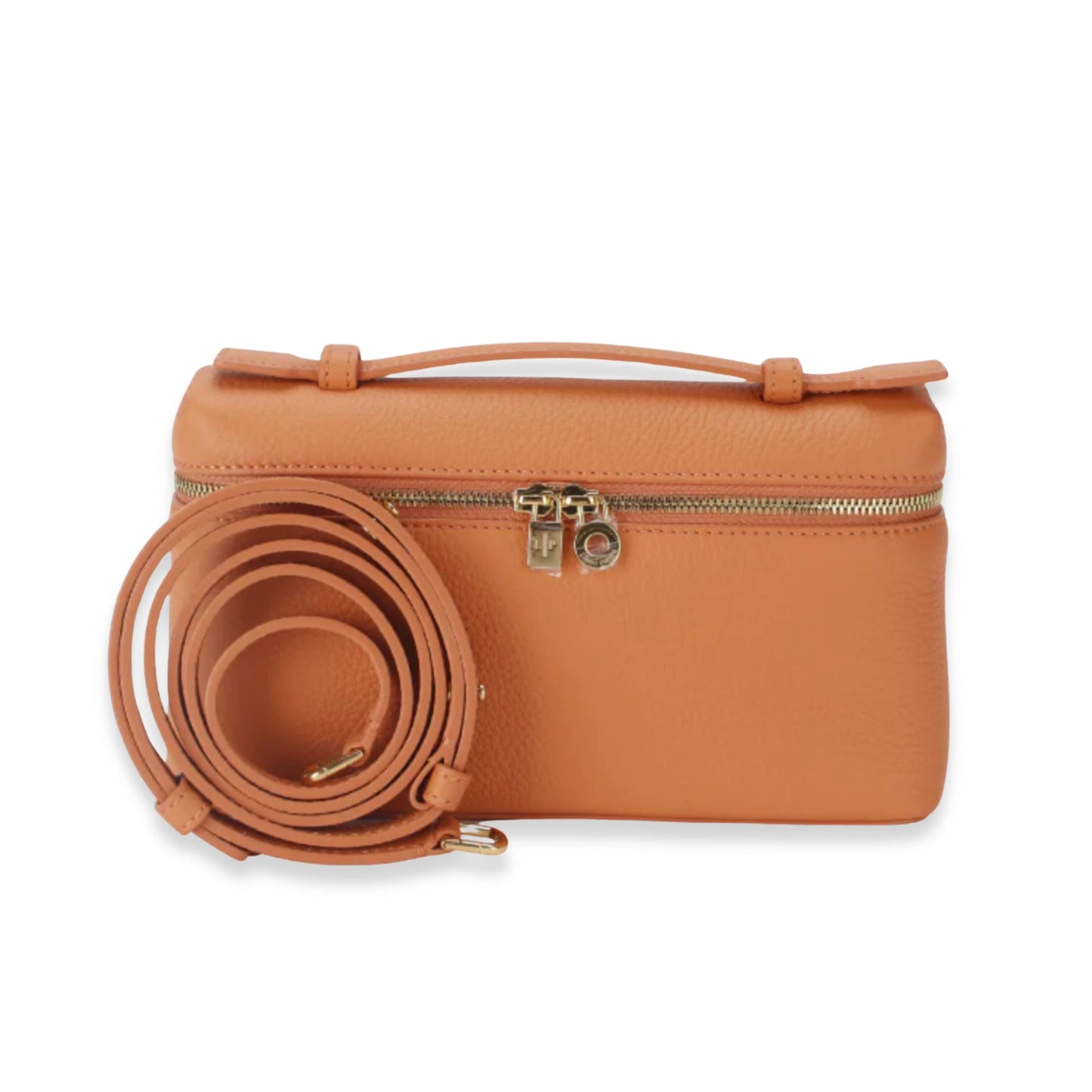 LORO PIANA CINNAMON ORANGE EXTRA POCKET POUCH