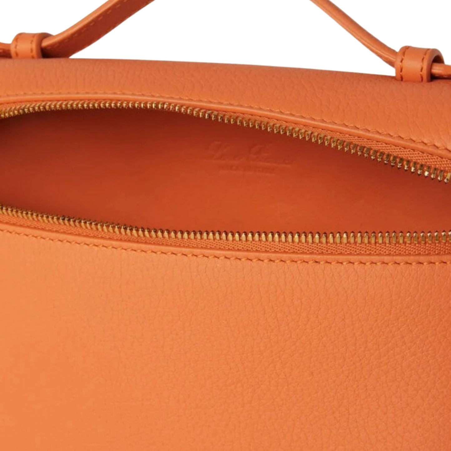 LORO PIANA CINNAMON ORANGE EXTRA POCKET POUCH