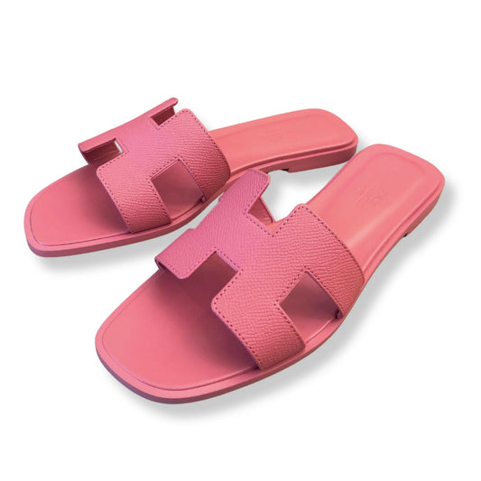 HERMÈS ORAN ROSE DE VENISE SANDALS