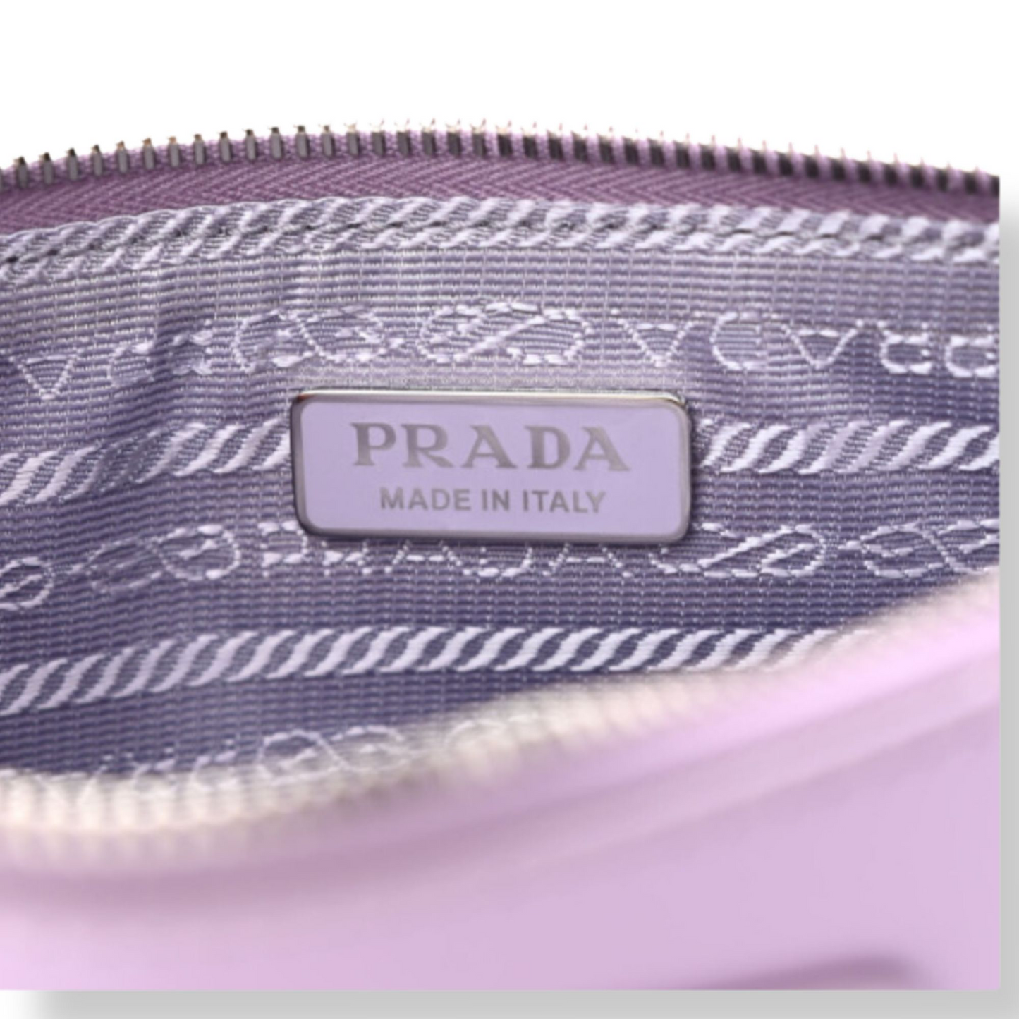 PRADA PURPLE BAG SEQUINS LOGO