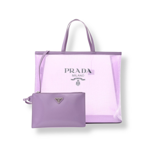 PRADA PURPLE BAG SEQUINS LOGO