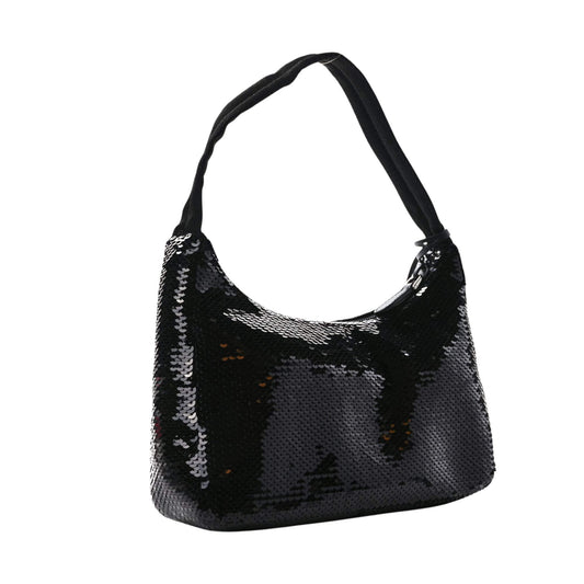 Prada BALCK & WHITE PAILLETTES SEQUIN MINI RE-EDITION 2000 BAG