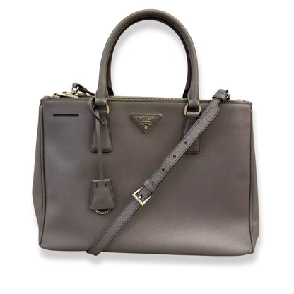 BOLSO GALLERIA DE PIEL GRIS DE Prada