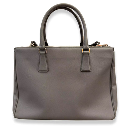 BOLSO GALLERIA DE PIEL GRIS DE Prada