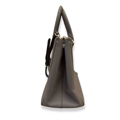 BOLSO GALLERIA DE PIEL GRIS DE Prada