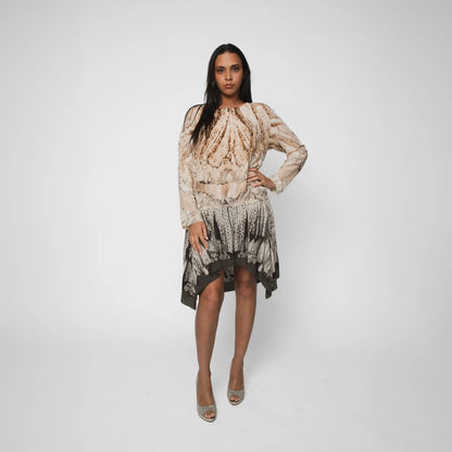 ROBERTO CAVALLI BROWN DRESS