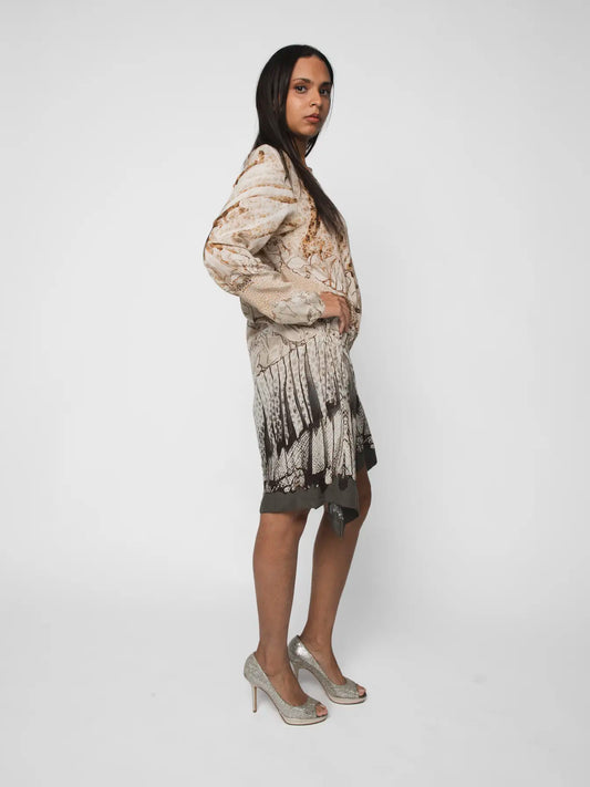 ROBERTO CAVALLI BROWN DRESS