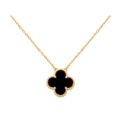VAN CLEEF & ARPELS GOLD VINTAGE ALHAMBRA NECKLACE