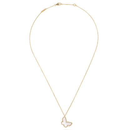 VAN CLEEF & ARPELS GOLD SWEET BUTTERFLIES NECKLACE