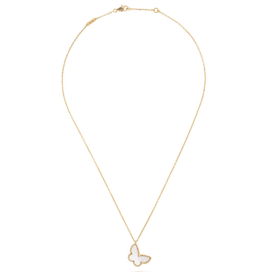VAN CLEEF & ARPELS GOLD SWEET BUTTERFLIES NECKLACE